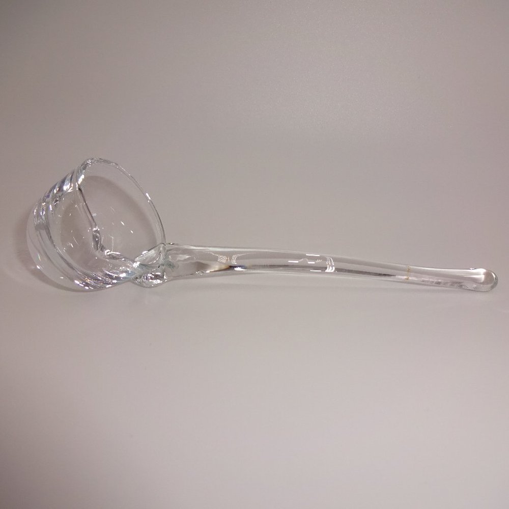 Clear Glass Sauce Ladle Dipper Condiment Relish Mustard Ketchup Mayonnaise Jelly